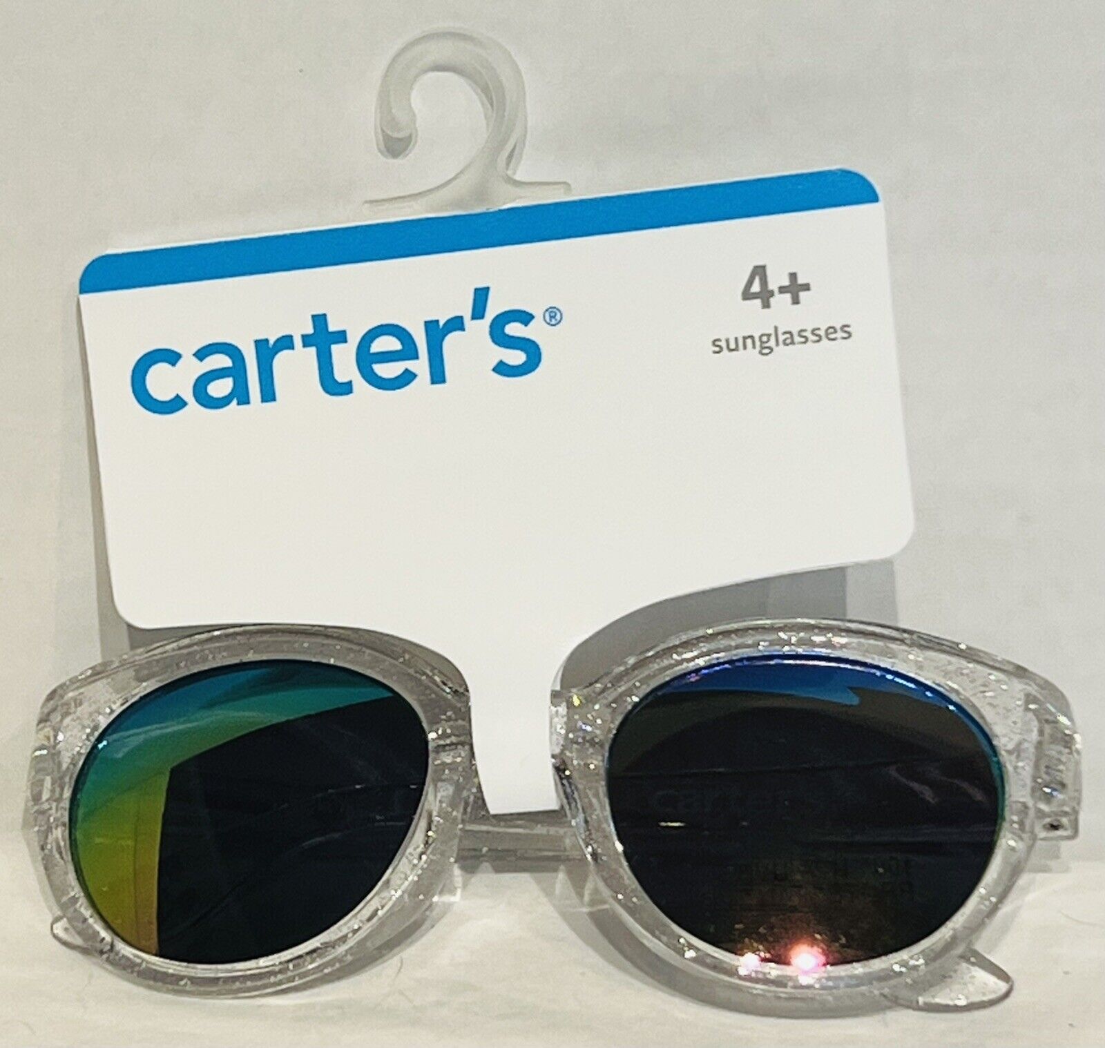New Carter's Girls Sunglasses 100% Uva-uvb Clear Glitter Classic Stylish 4+ Year