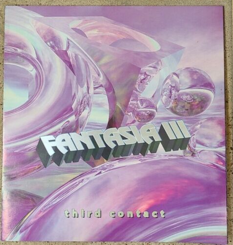 Vintage 1997 Rave Event Flyer Large 24 In Long All Star Lineup Fantasia Iii