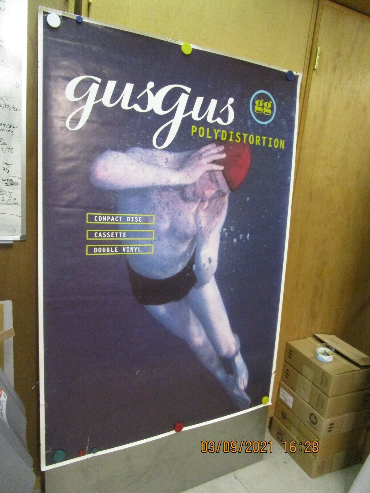 Gusgus Polydistortion 1997 Promo Poster 4ad Birgir Thorarinsson Leftfield Edm