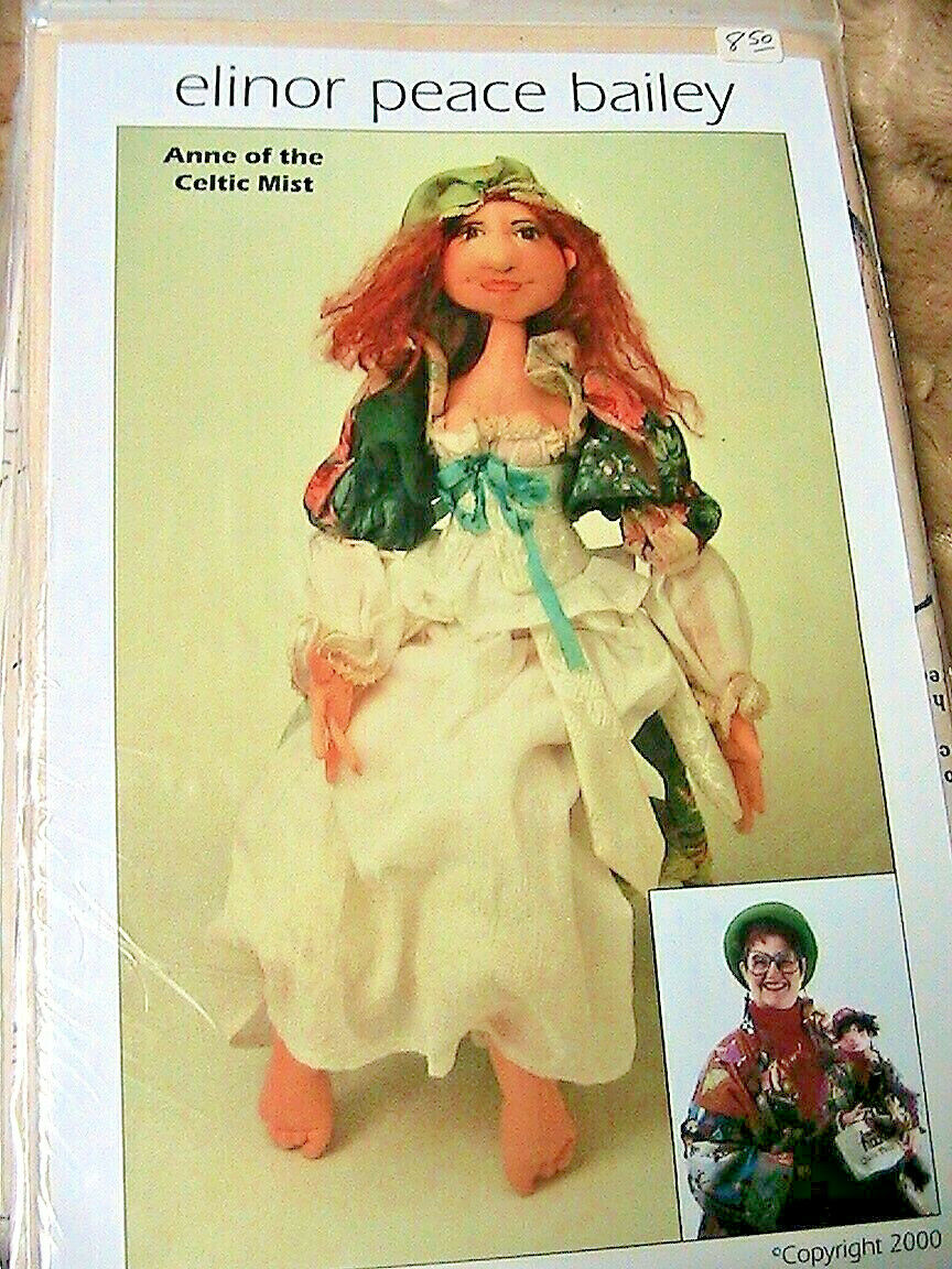 Anne Of The Celtic Mist~elinor Peace Bailey *rare 2000 Cloth Art Doll Pattern