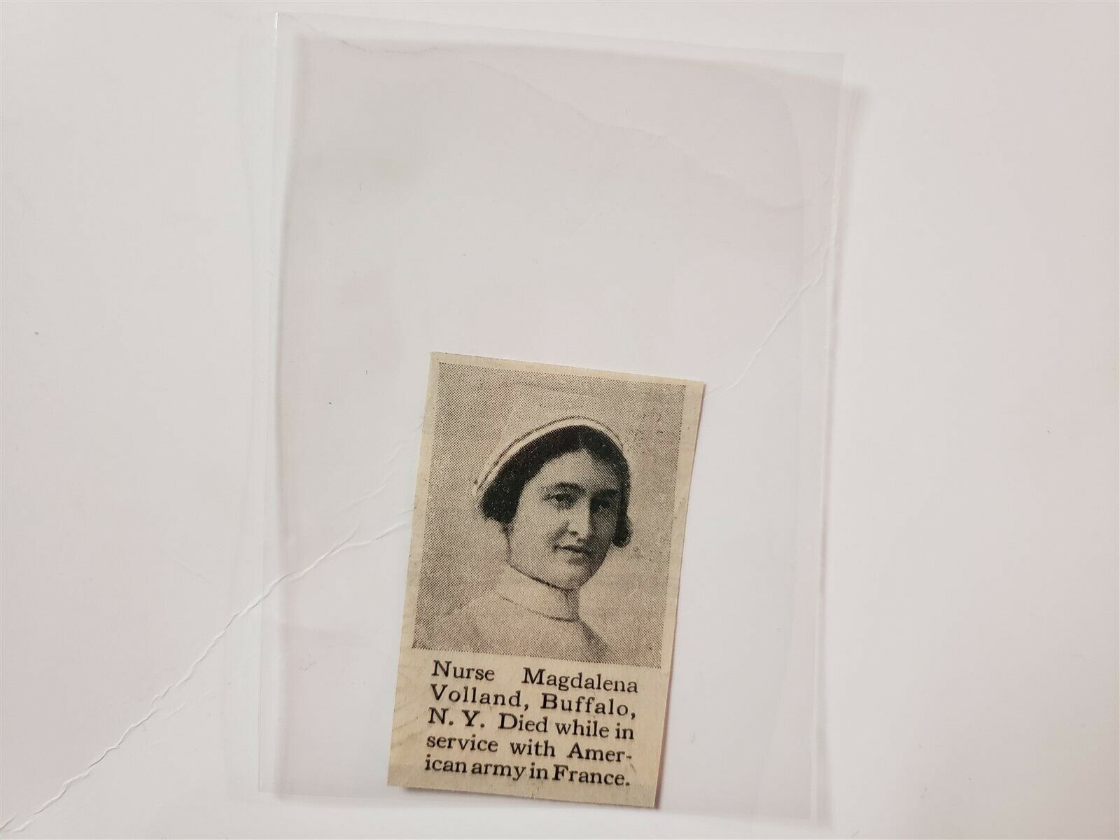 Nurse Magdalena Volland Buffalo New York 1918 World War 1 Ww1 Hero