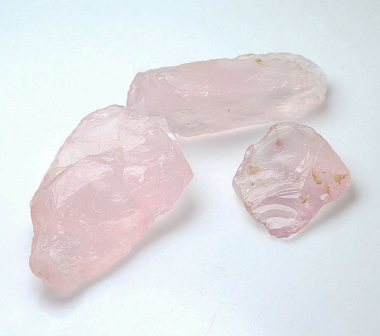 161.7Ct Natural Pink Rose Quartz Crystal Sawn Facet Rough Specimen YPA747