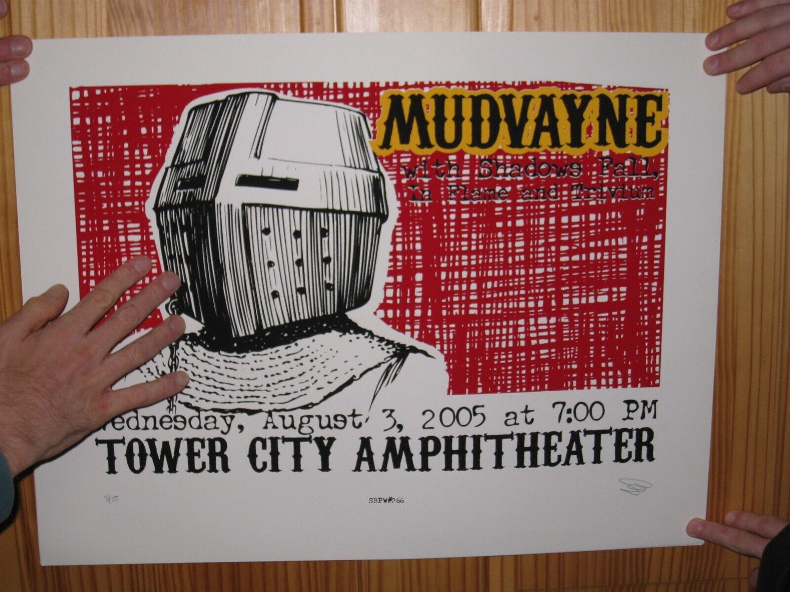 Mudvayne Poster Silkscreen Signed Numbered Shadows Fall