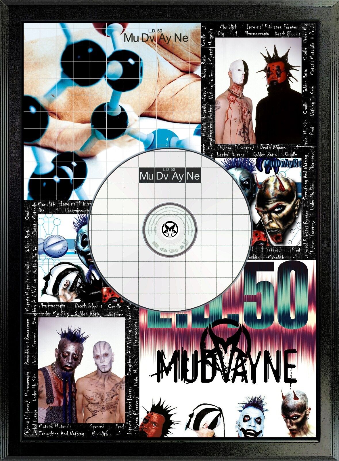 Framed Cd Poster -  Mudvayne 