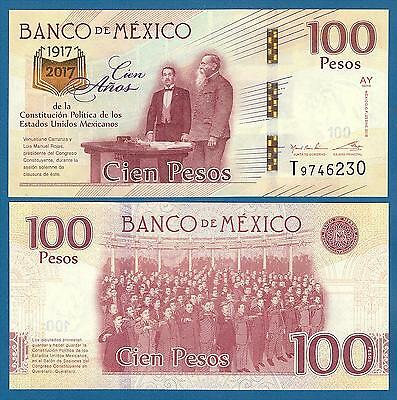 Mexico 100 Pesos P 130 2016 (2017) Unc Commemorative Low Shipping Combine Free