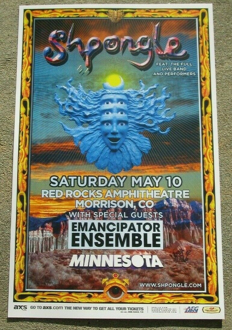 Shpongle May 10, 2014 Red Rocks - Colorado Promo Concert Poster 11x17 Handbill
