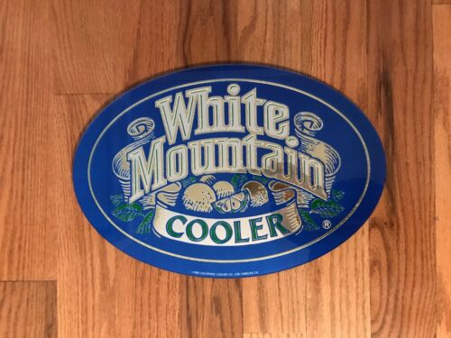 Rare Vintage White Mountain Cooler 1985 Bar Beer Mirror 11" X 16" Man Cave Sign