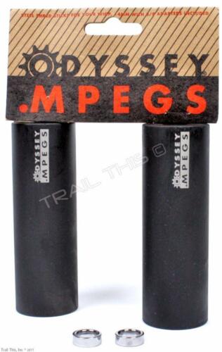 Odyssey Mpeg 3-position 4" Bmx Bike Pegs 14mm W/ 3/8" Adaptor 1-pair - Black