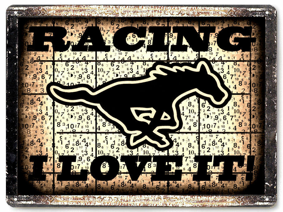 Horse Racing Metal Sign Funny Father Grandfather Gift Vintage Style Wall Decor98